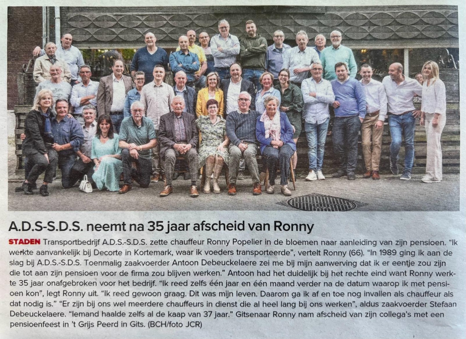 Artikel uit Krant van West-Vlaanderen