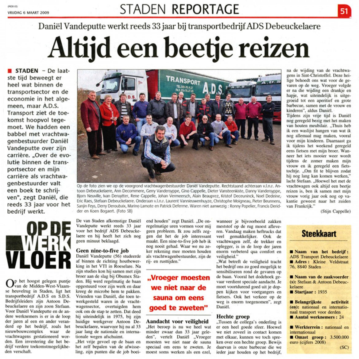 Artikel uit de Weekbode