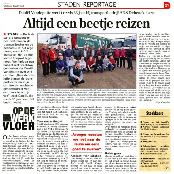 Artikel uit de Weekbode